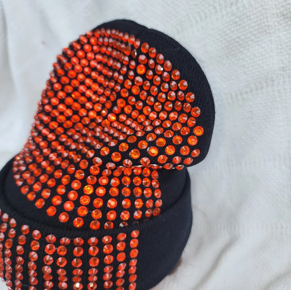 Dolls Kill Rhinestone Studded beanie NWT - Picture 8 of 10